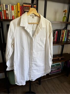 Athleta • White Button-Down Shirt